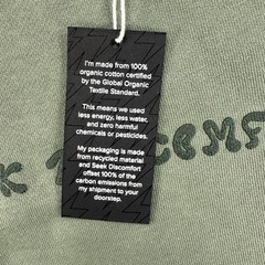 Yes Theory Seek Discomfort Pull Over Olive Green Mens Size Small Crew neck