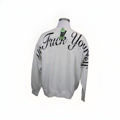 4G SELLER X Galt Sand Oregon GFYS Heather Crew Sweatshirt Go Fuc* Yourself NWT