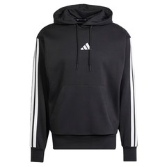 adidas men Essentials 3-Stripes Fleece Hoodie
