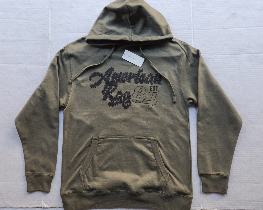 American Rag Men’s Apparel Dark Green Hooded Sweatshirt – Size: Medium