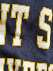 Kent State University MV Sport vintage blue block letter sweatshirt Medium