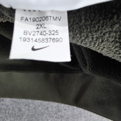 Nike Hoodie Mens 2XL Green Pullover Hooded Pockets Lined Camouflage BV2740-325