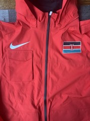 NIKE Pro Elite Kenya Team Issued Storm-Fit ADV Jacket Mens LARGE Red CI8885-602