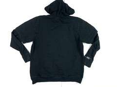 Kinjaz Hoodie Men M Respect All Fear None Black Sweatshirt Hoodie Double Sleeve