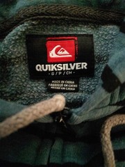 Quiksilver Emo Striped Hoodie Size Small