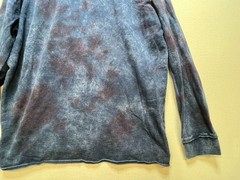 PacSun Mens Oversized Hooded Sweatshirt Long Sleeve Size XL Navy Blue Tie Dye