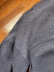 VTG Russell Athletic Sz Large Blue Purple Blank Sweatshirt Dri-Power Y2K Mexico