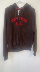 vintage hip-hop triple five soul hoodie Y2K Emo Skater Sweatshirt 555 Sz M Big