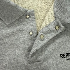 Represent Owners Club Sweatshirt Mens Large L Grey Long Sleeve Polo Sweater 1