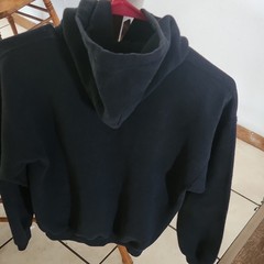 Gildan Heavy Blend Black Pullover Hoodie Fleece Cotton Blend Pockets XL Teens