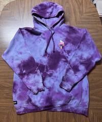 RipNDip – Nermal Purple Tie Dye Acid Wash Psychedelic Mushroom Hoodie – Size Med