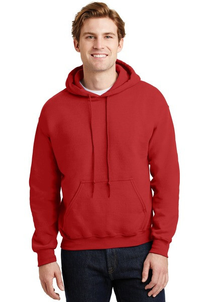 Gildan G185 Adult Heavy Blend™ 8 oz., 50/50 Hooded Sweatshirt Red