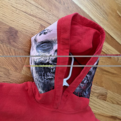 The Walking Dead Hoodie Mens Large Red Gildan Zombie Graphic Hood Pullover AMC