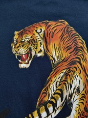 Roberto Cavalli Sweatshirt Mens 2XL Firenze Tiger Pullover NWT Blue