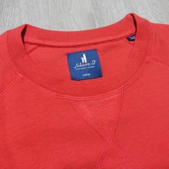 JOHNNIE-O Mens L LARGE SWEATSHIRT CREWNECK FREEMAN RED PULLOVER GOLF