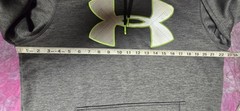 UNDER ARMOUR Men’s Medium Gray & Neon Green Hoodie