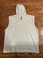 Nike Jordan Jalen Hurts Sleeveless Hoodie Sweatshirt Mens XL Grey IB9378-050 NWT