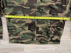 FOUND Washed Camouflage Zip Hoodie Woodland Camo Mens (L) Streetwear Designer