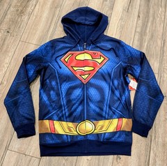 Superman DC Comics Mens Unisex Hoodie Sweatshirt Sublimation Classic Halloween