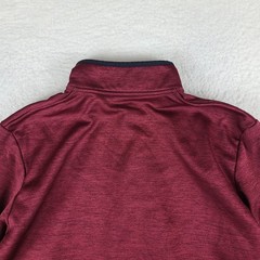Under Armour Sweater Mens Large Burgundy Loose Coldgear Performance Tech Golf