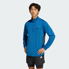 adidas TECH ESSENTIALS WORKOUT 1/4 ZIP Sweatshirt Blue