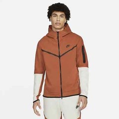 Nike Tech Fleece Windrunner Hoodie Burnt Sunrise Orange Bone CU4489-825 2XL Men