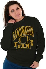 Bandwagon Fan Funny Football Sports Gift Adult Long Sleeve Crew Sweatshirt