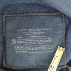 Facebook Hoodie Tyndale Heavyweight Flame Resistant Blue Men Medium Made in USA