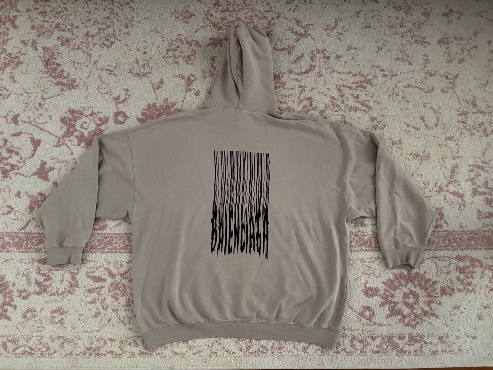 Balenciaga Unifit Beige Oversized Hoodie