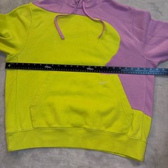 Nike Sportswear Colorblock Hoodie Clash Green Purple Mens Large Pullover Fleece