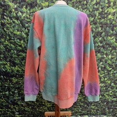 OBEY Sustainable Tie Dye Fleece Crew Sweatshirt Men’s Medium Purple Nitro Multi