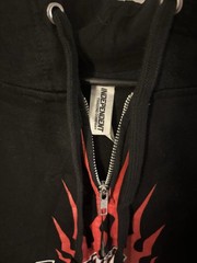 Static-X 20th Anniversary Black Fleece Zip Up Hoodie Band Graphic Wayne Static