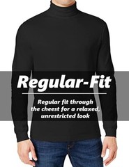 Men’s Long Sleeve Turtle Neck T-Shirt Tee Layer Cotton Blend Outerwear NEW