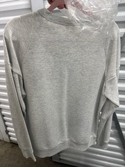 The Weeknd XO Sweatshirt Mens Medium H&M Gray Pullover Heart Big Logo Hip Hop