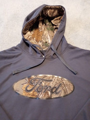Mountainaire Realtree FORD performance fleece microfiber LS hoodie size L – NWT