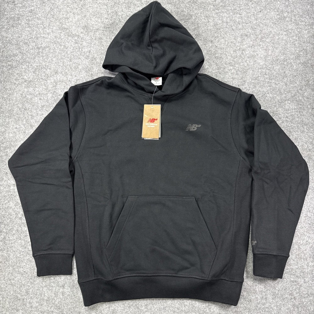 New Balance Numeric French Terry Hoodie Black Size Small Relaxed Fit New