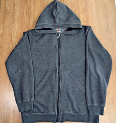 VTG Y2K Top Heavy Dragon Hoodie Mens S Grey Thick Skater Daily Outdoor Sweater