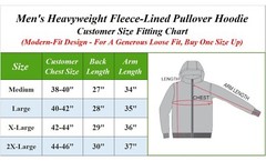 3-Pack Men’s Heavyweight Premium Fabric Fleece Lined Pullover Hoodie (S-2XL)