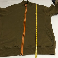 Jordan Full Zip Sweatshirt Mens XL Olive Orange Jumpman Logo Fleece Jacket