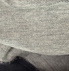 Vintage Pique Knit Sweatshirt Mens Medium Charcoal Gray Polo Collar 90s Pullover