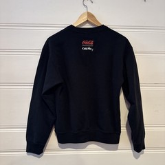Uniqlo UT Keith Haring Coca-Cola Sweatshirt Mens XXS Black Crewneck Pop Art Logo