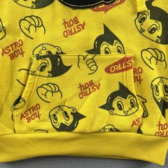 Southpole Astro Boy Hoodie Junior Size Small Yellow AOP Hooded Sweatshirt Boys