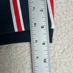Guess Los Angeles Striped Short Sleeve Hoodie Mens XL Blue Red White Streetwear
