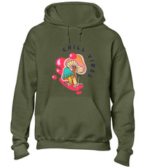 CHILL VIBES HOODY HOODIE FUNNY SUMMER HOLIDAY CLOTHING CASUAL NICE TOP