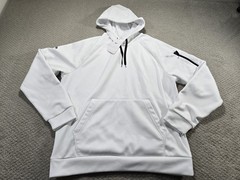 Nike Hoodie Mens Large White Therma-FIT Golf Sweatshirt Corporate Deloitte