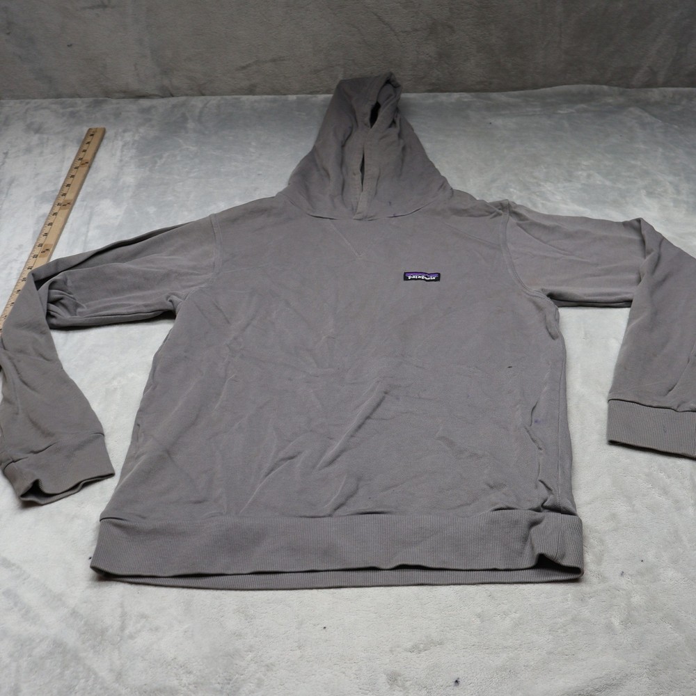 Patagonia Hoodie Mens Small Gray Regenerative Organic Cotton Pullover Sweatshirt