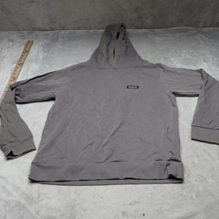 Patagonia Hoodie Mens Small Gray Regenerative Organic Cotton Pullover Sweatshirt