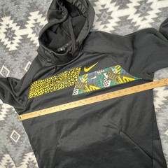 Nike Mens Dri-FIT Hoodie Black Graphic Fleece Pullover XL CU6271-010