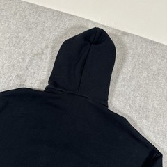 Fear Of God Essentials Hoodie All Jet Black Mens XS Front Logo Pullover