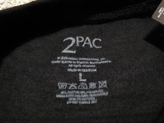 Licensed 2PAC “All Eyez On Me” black crewneck sweatshirt men’s sz L tupac shakur
